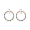 Crystal Rhinestone Round Stud Earrings