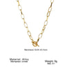 Thick Chain Toggle Clasp Necklace