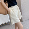 Solid Color Pleated Shorts