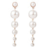 Trendy Elegant Big Simulated Pearl Earrings