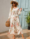 Elegant Floral Print Dress