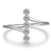 Authentic 925 Sterling Silver Diamond Ring