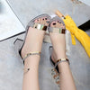 Open-toed Thick Heel Gladiator Sandals