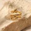 18K Gold Plated Snake Ring